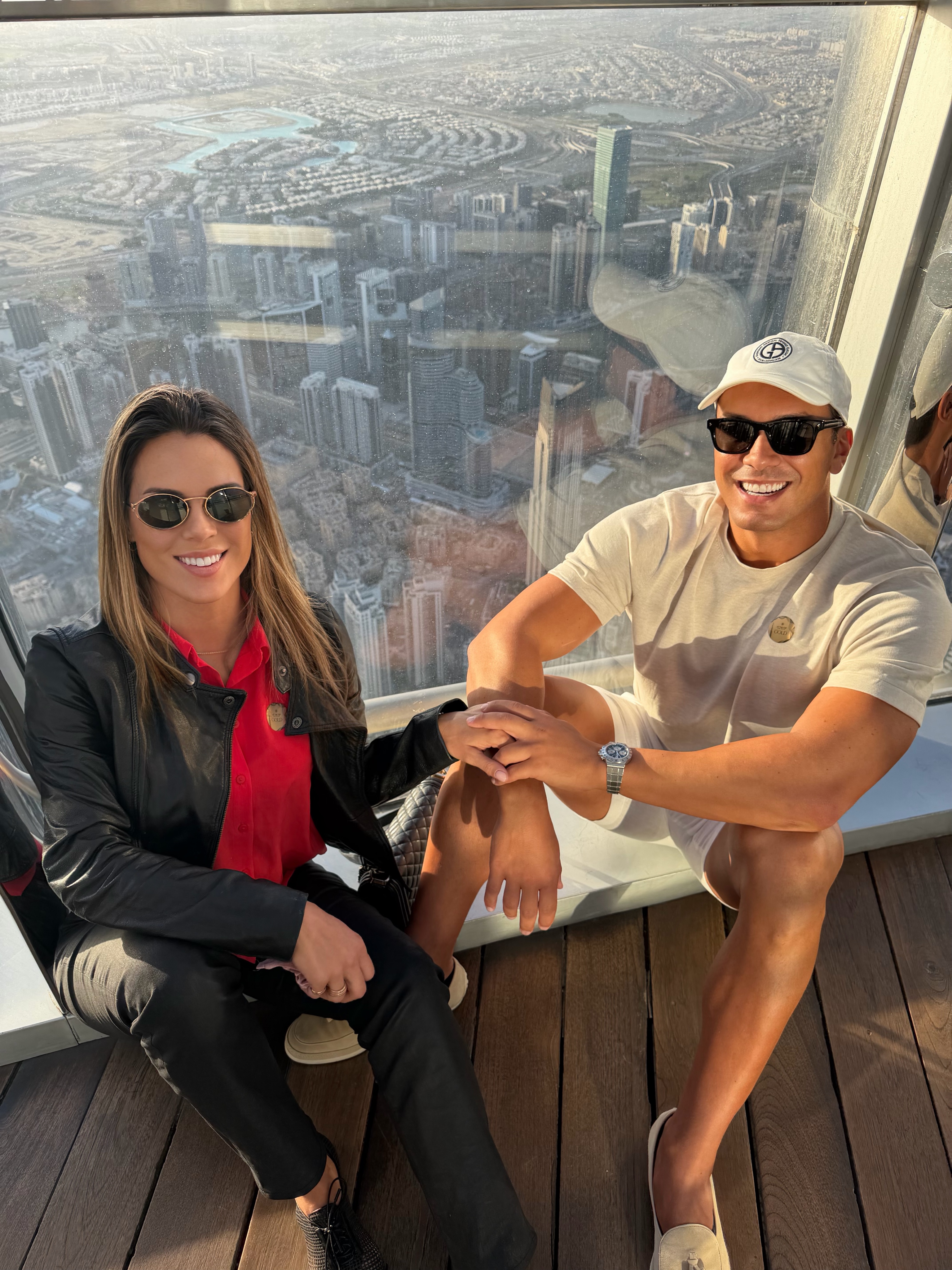 High above Dubai at the Burj Khalifa