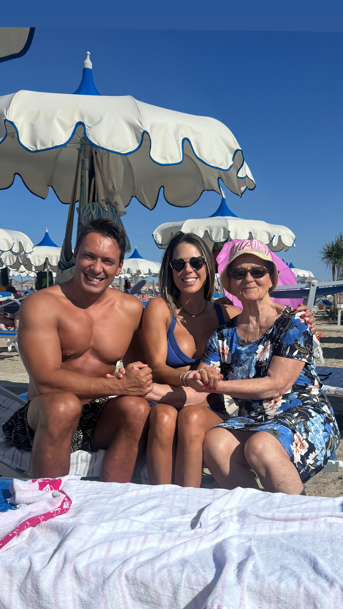 A beach day with family