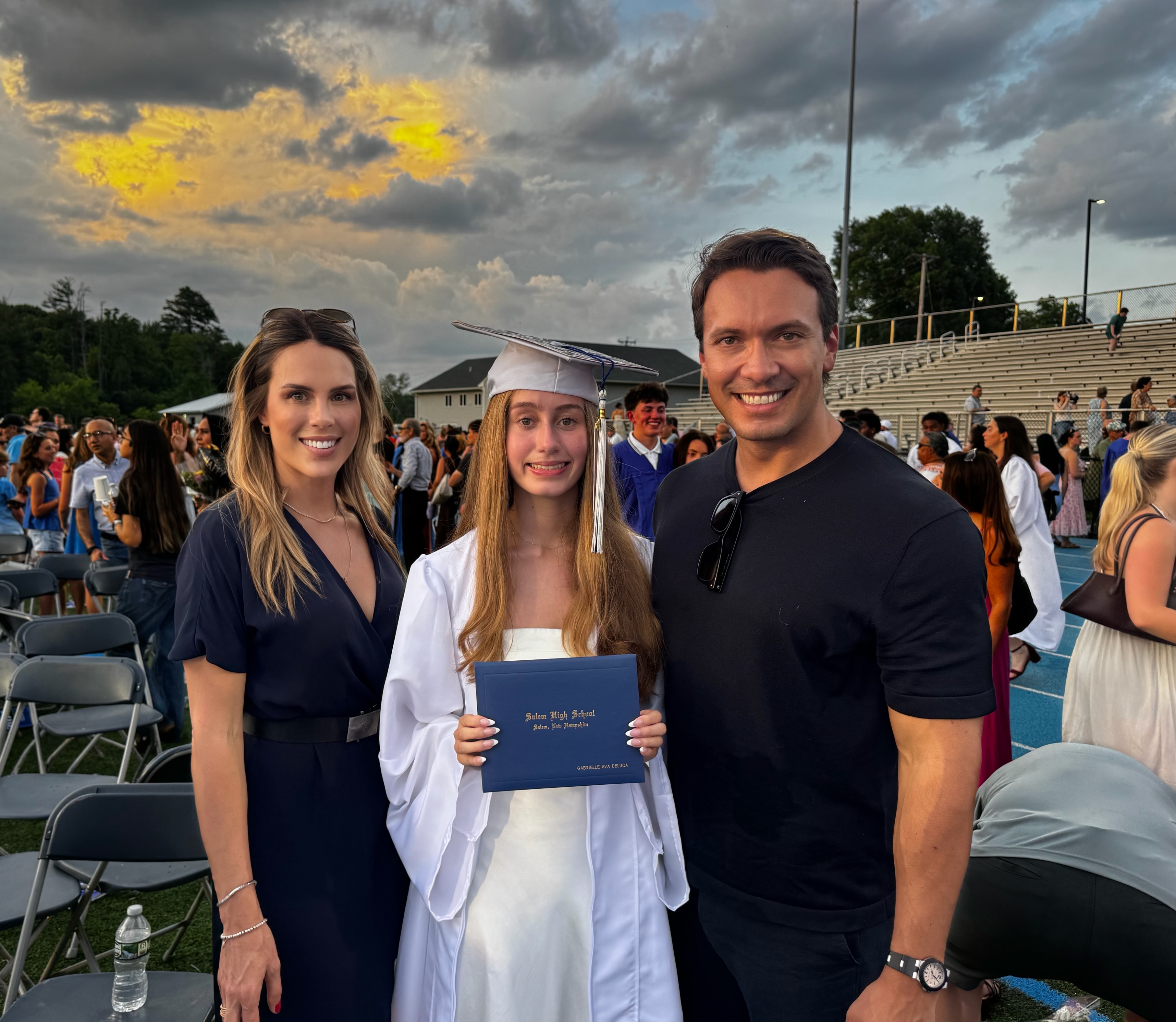 Celebrating a family graduation