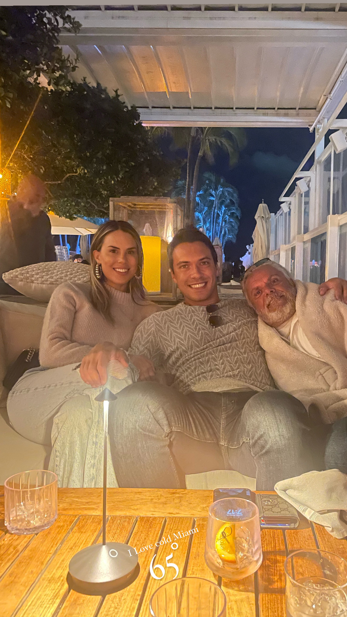 An evening with family and friends