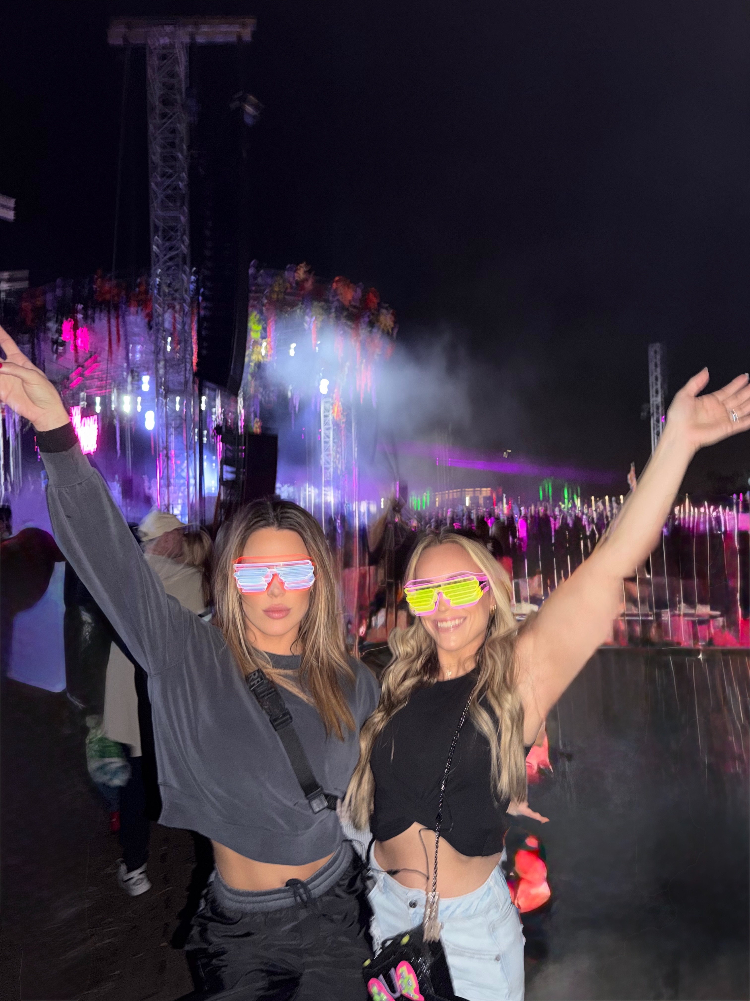 Lighting up the night at the festival