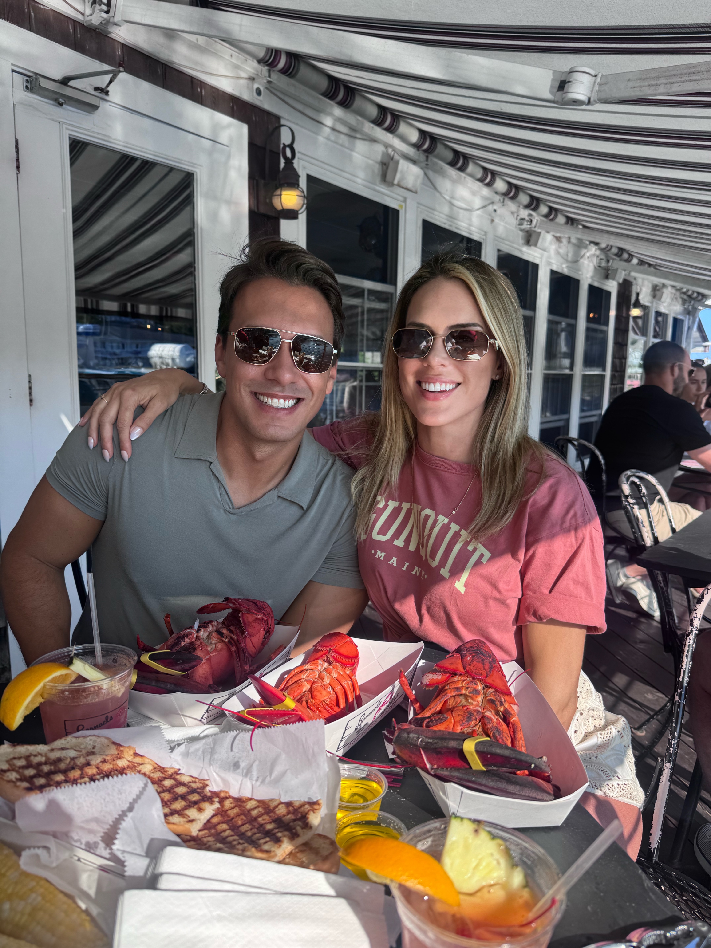 A lobster dinner in Kennebunkport