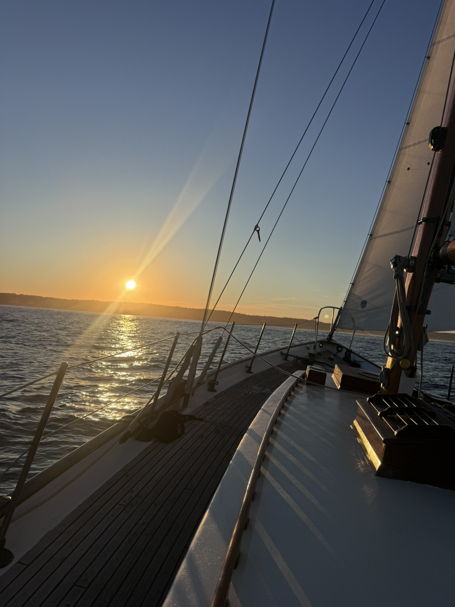 Sailing into the sunset